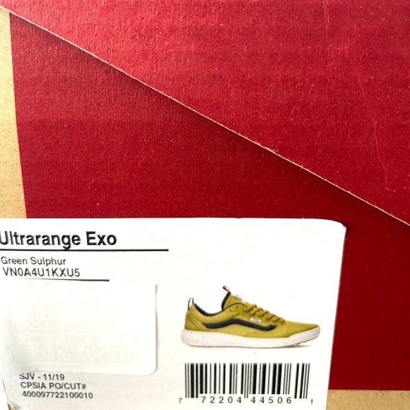VANS Ultrarange Exo Green Canvas Sneakers Women's - Picture 10 of 10